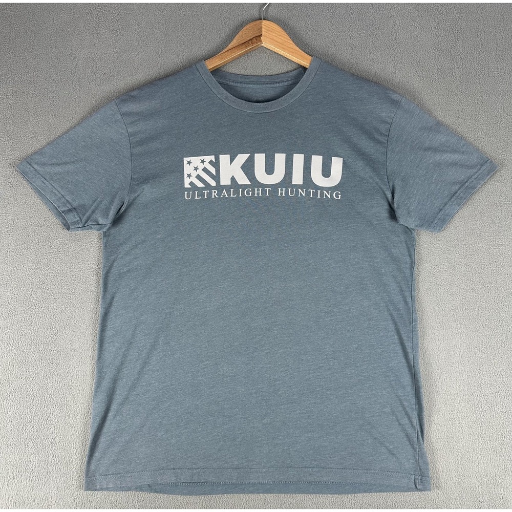 Kuiu Shirt Mens Large Blue Ultralight Hunting Logo Outdoor Jersey Cotton Tee